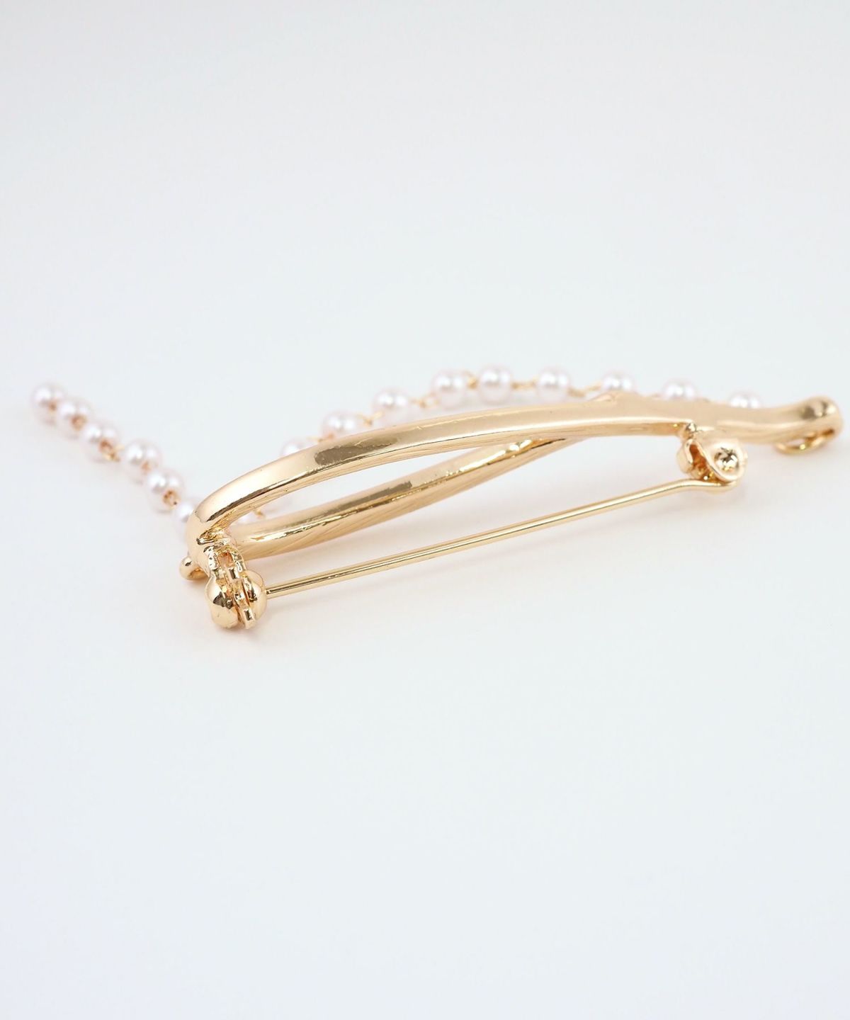 ニュアンスパールチェーンブローチ