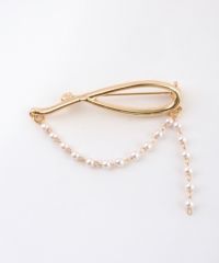 ニュアンスパールチェーンブローチ