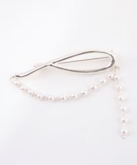 ニュアンスパールチェーンブローチ