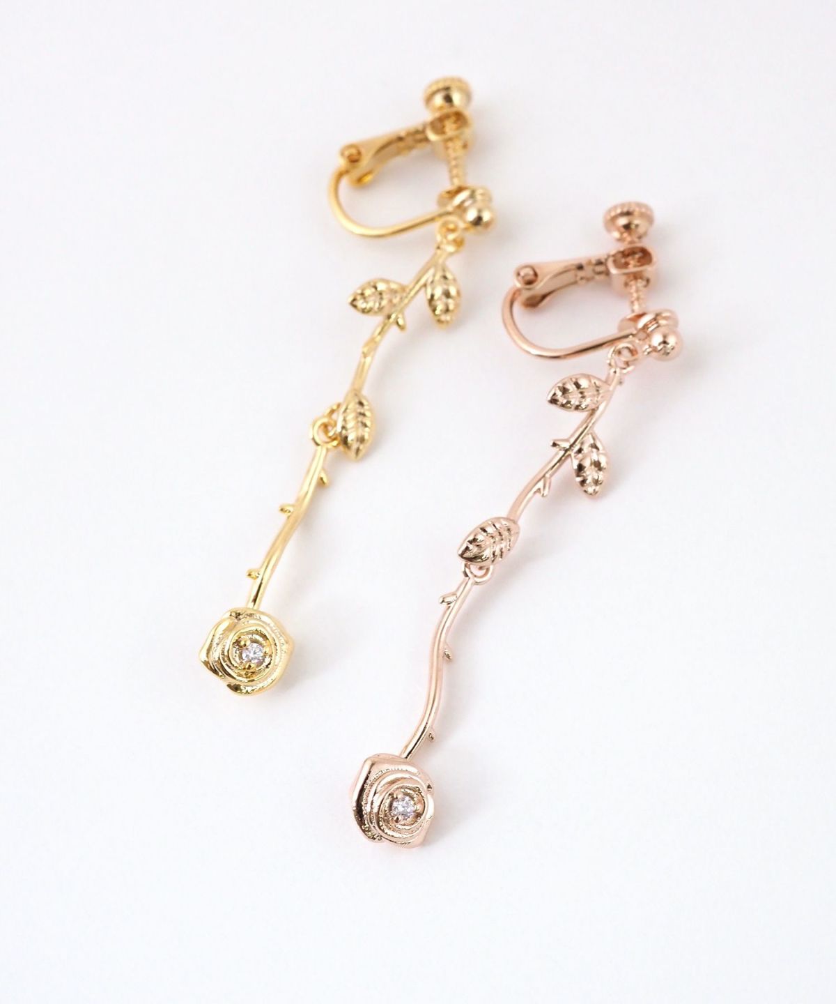 ローズロングイヤリング【MUK shady sophy】