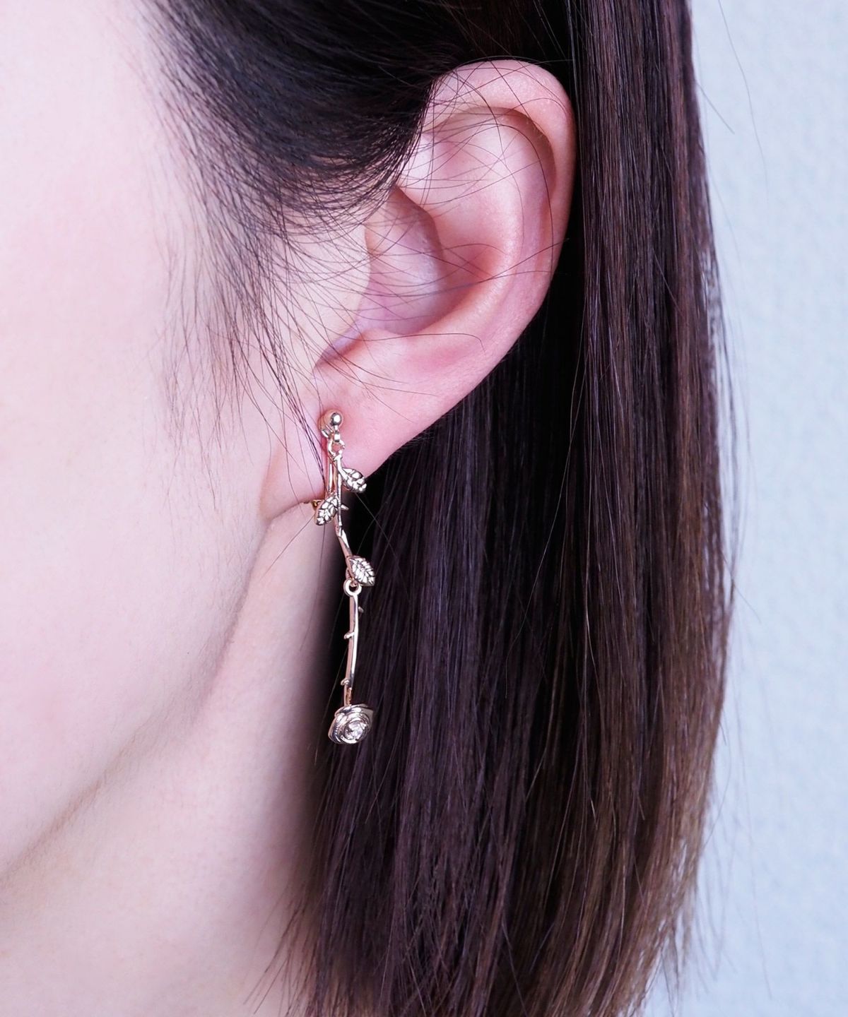 ローズロングイヤリング【MUK shady sophy】