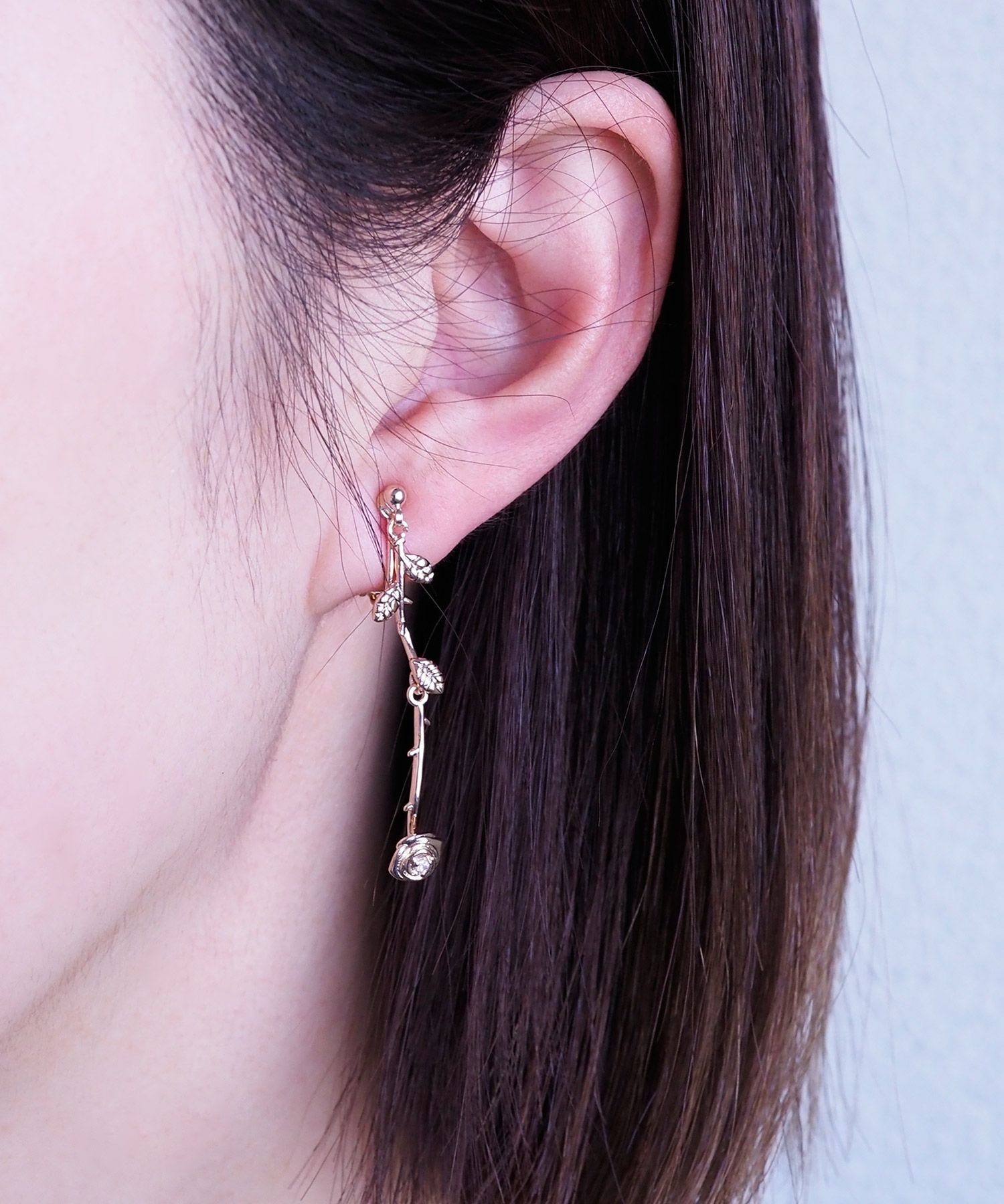 ローズロングイヤリング【MUK shady sophy】