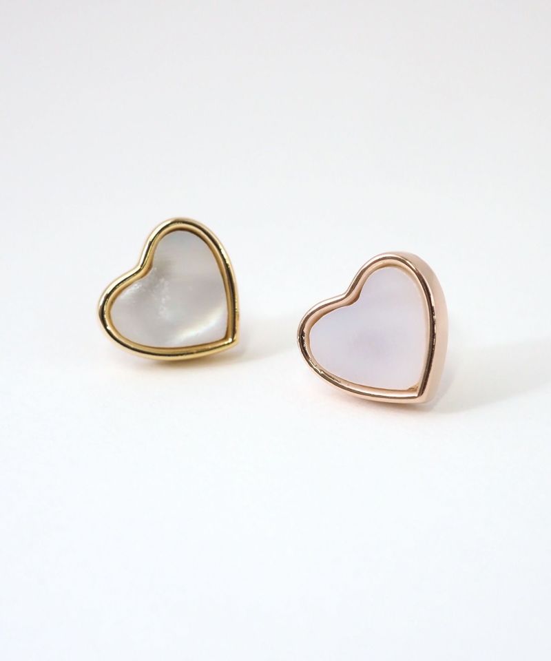 h&d Jewelry】 Heart ピアス SWEET SV925 ピンクゴールド CZ