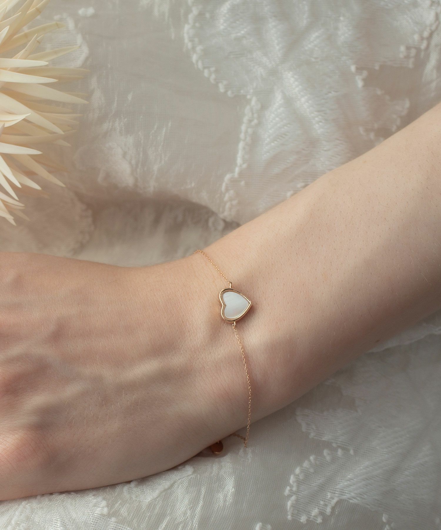 シェルハートブレスレット【MUK shady sophy】