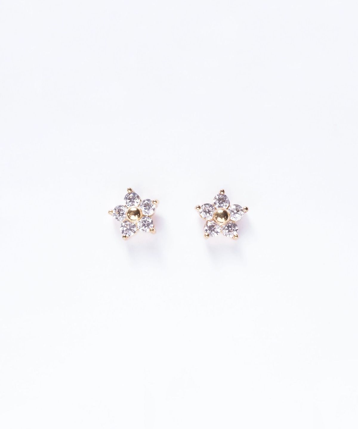 フラワージルコニアサージカルステンレスピアス