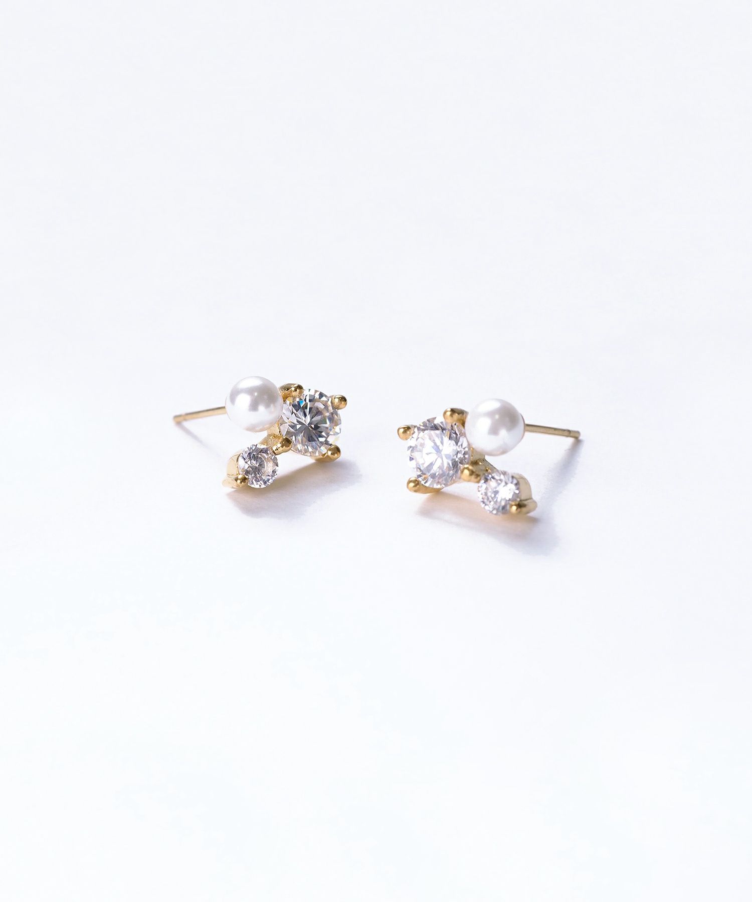 ジルコニアパールサージカルステンレスピアス