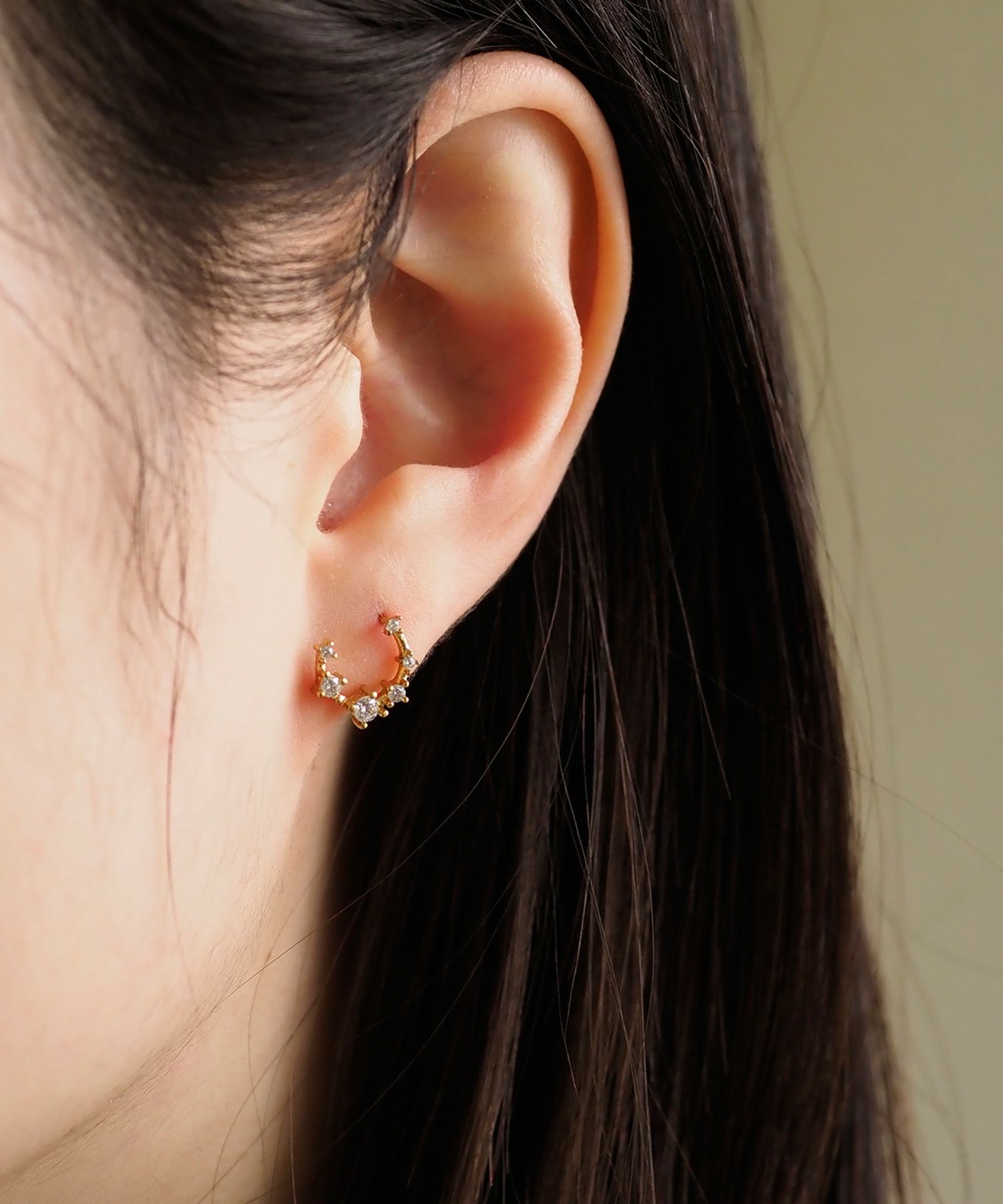 サークルジルコニアサージカルステンレスピアス