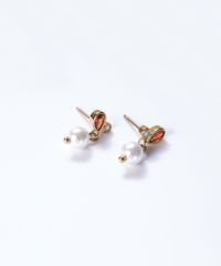 リーフジルコニアサージカルステンレスピアス