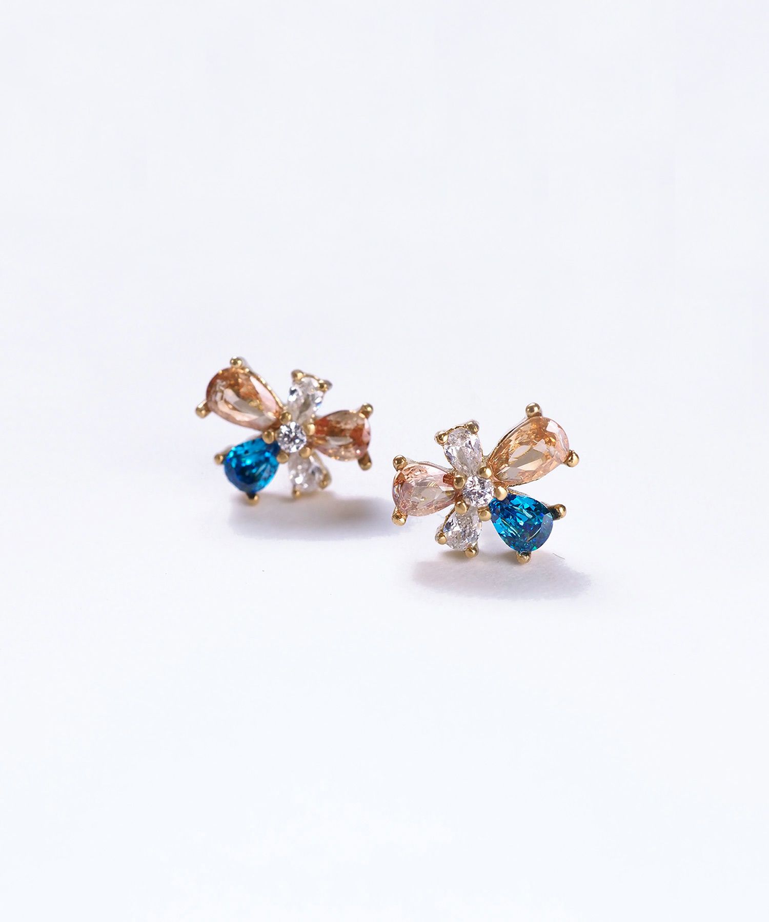 マルチカラージルコニアサージカルステンレスピアス