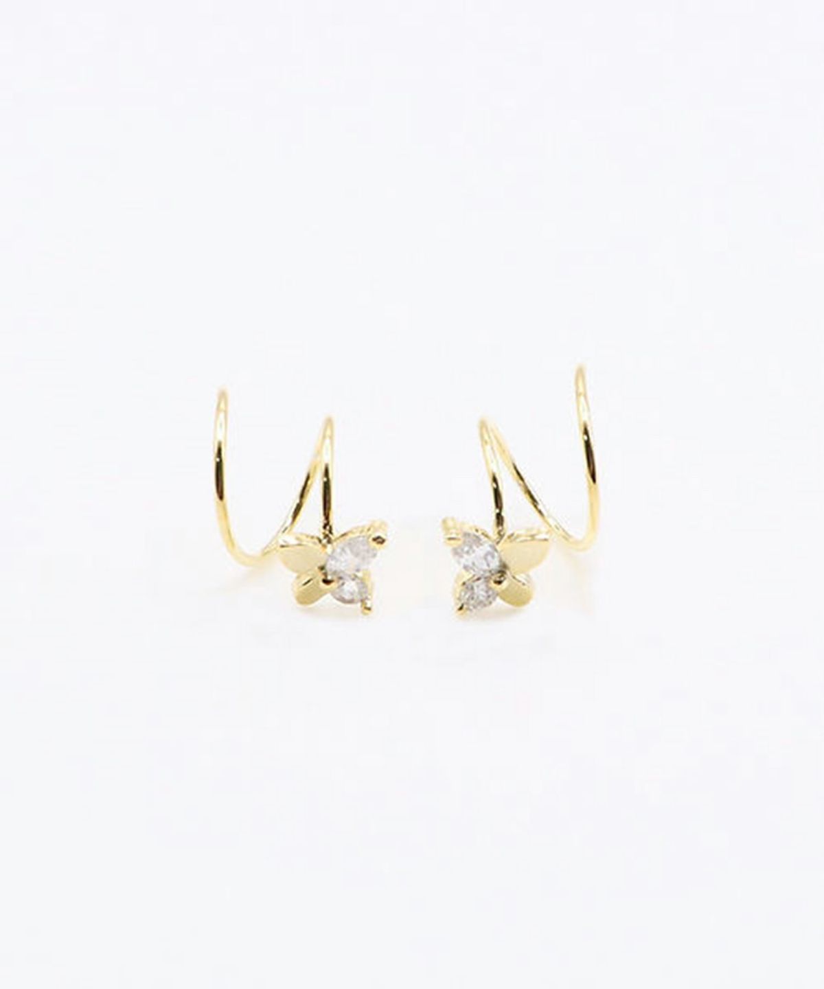 バタフライスパイラルピアス