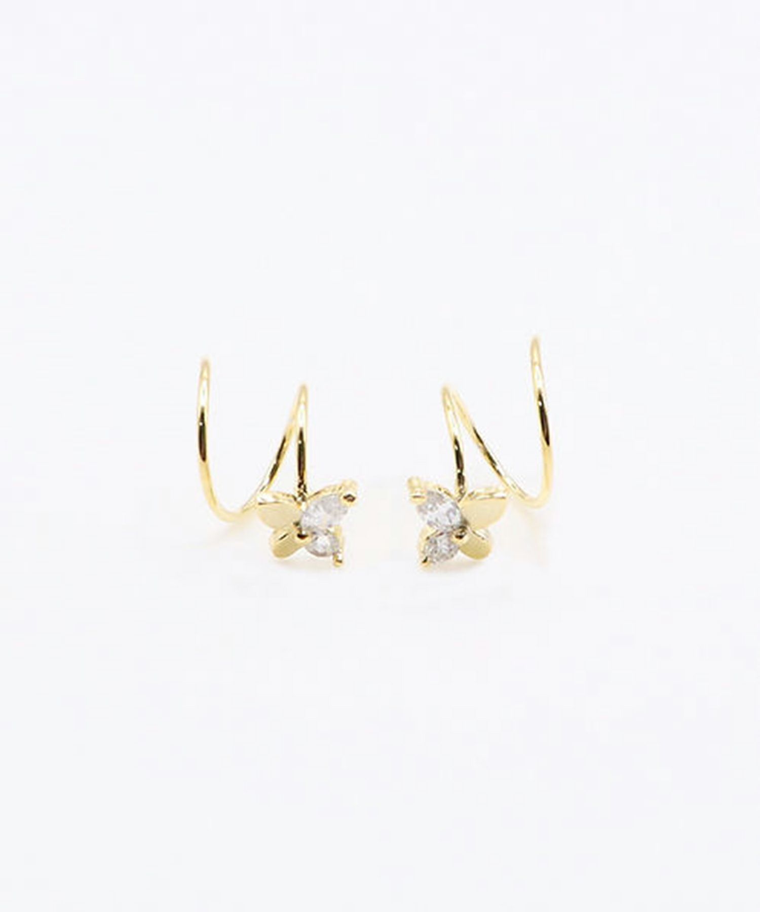 バタフライスパイラルピアス