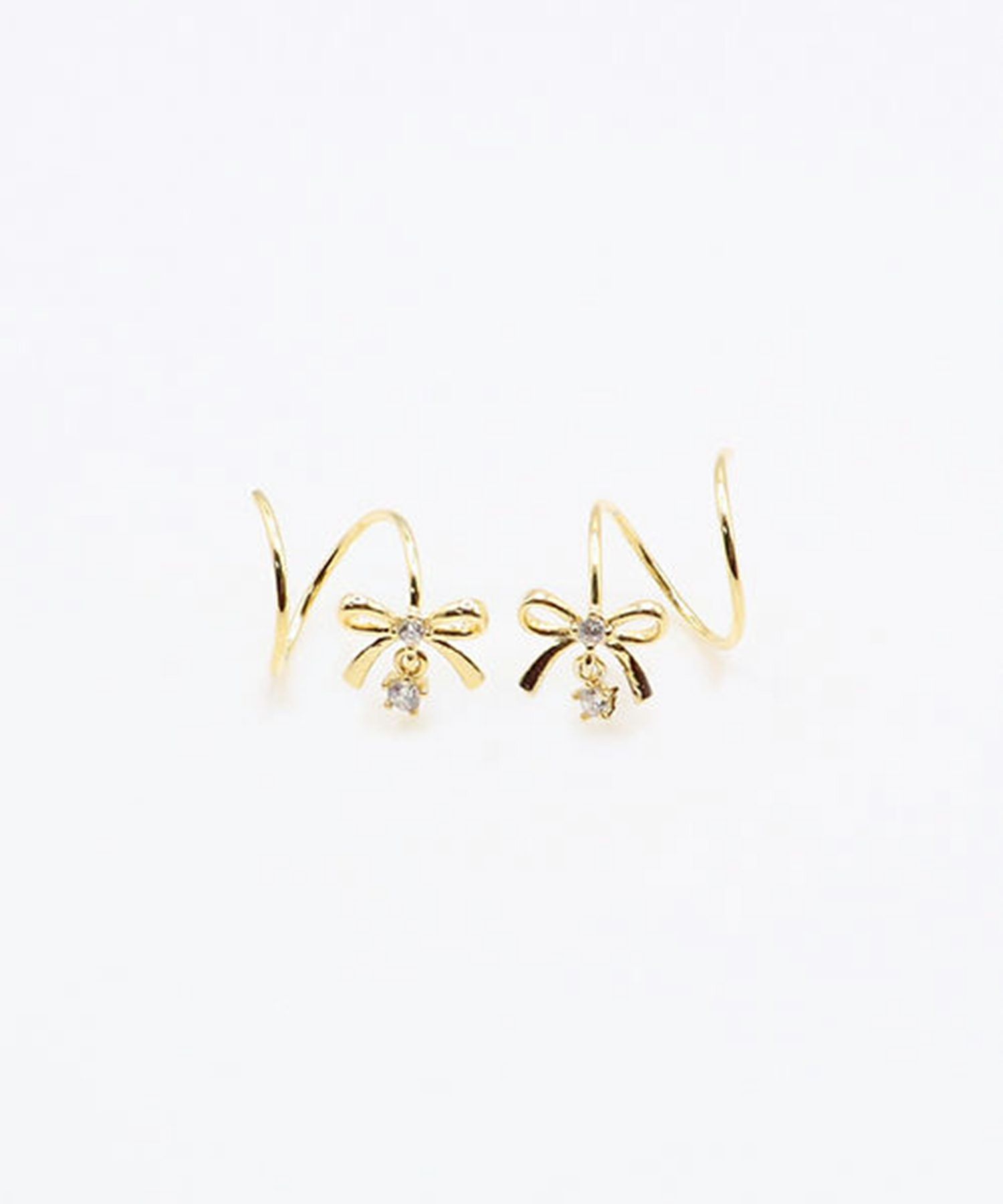 リボンスパイラルピアス