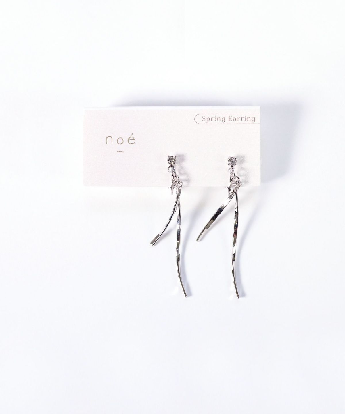 ダブルメタルバーIMFスプリングイヤリング