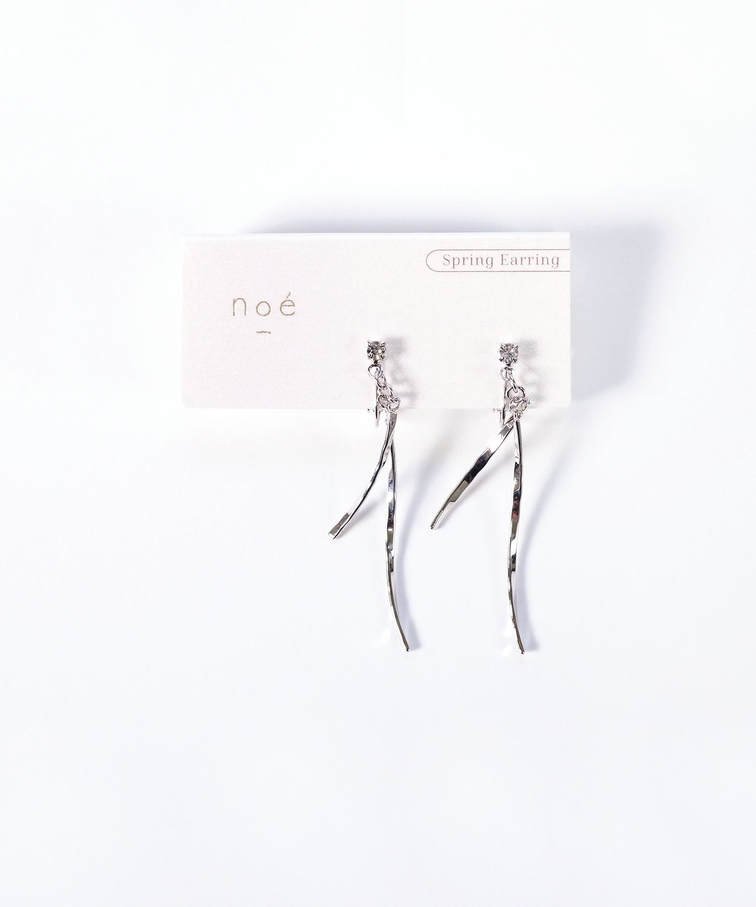 ダブルメタルバーIMFスプリングイヤリング