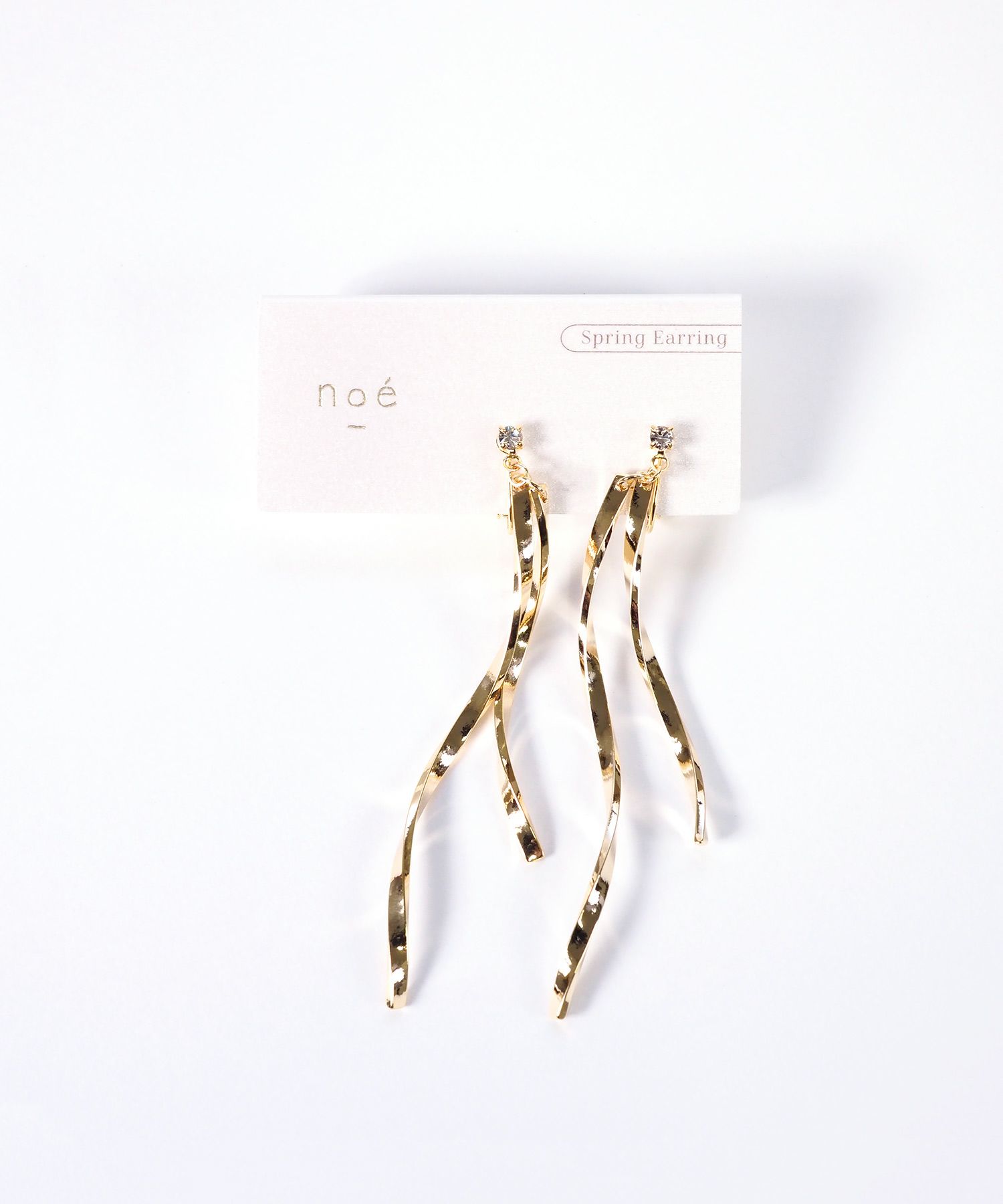 ツイストウェーブバーIMFスプリングイヤリング