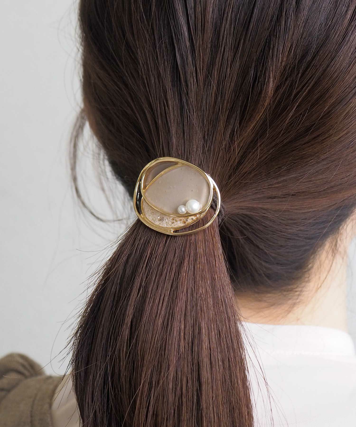 カラーオーバルラインポニー