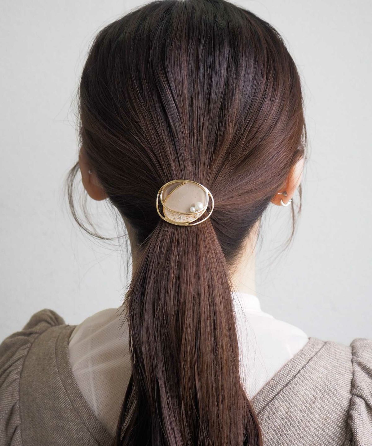 カラーオーバルラインポニー