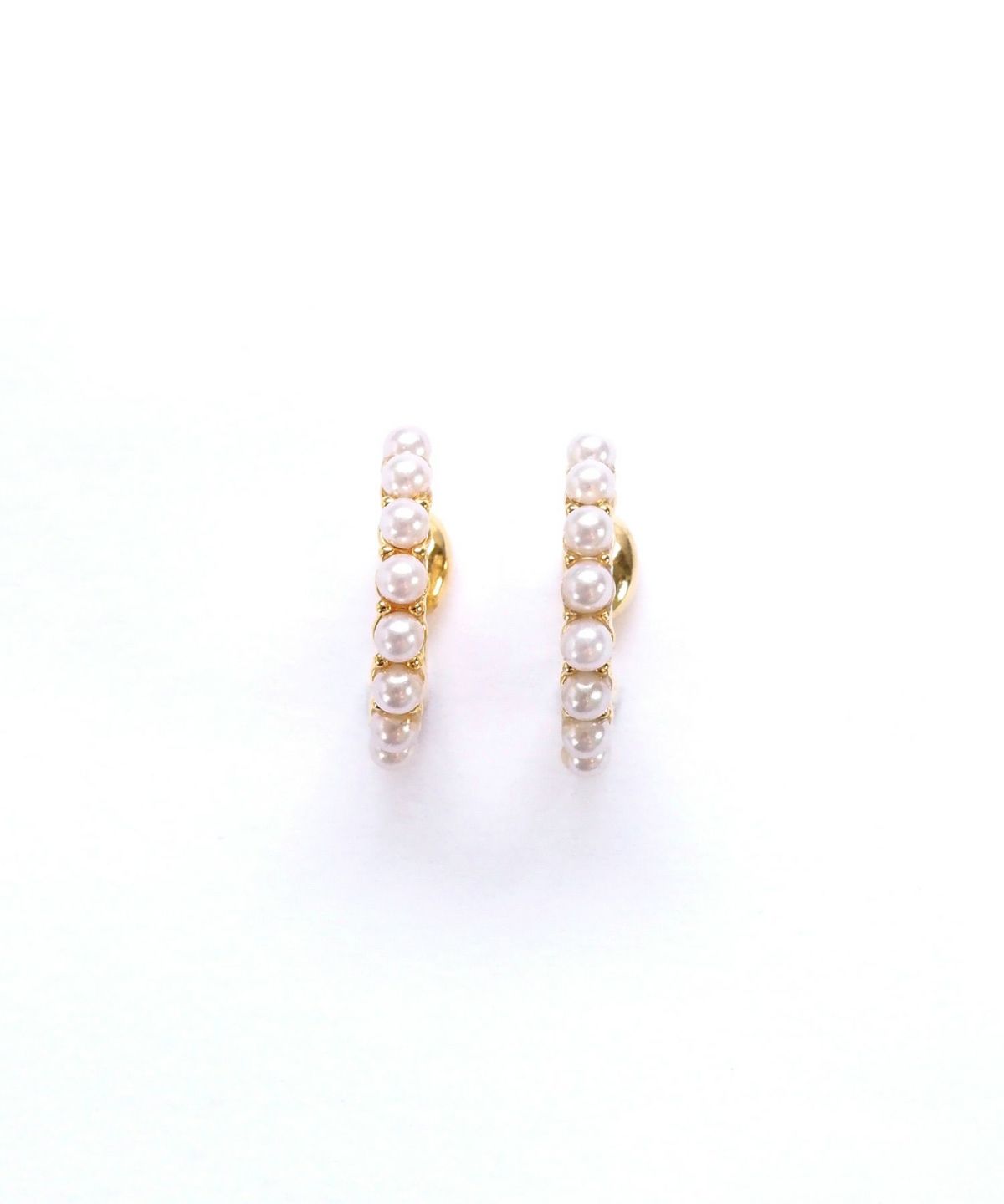 パヴェパールフープノンホールイヤリング