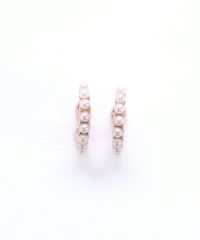 パヴェパールフープノンホールイヤリング