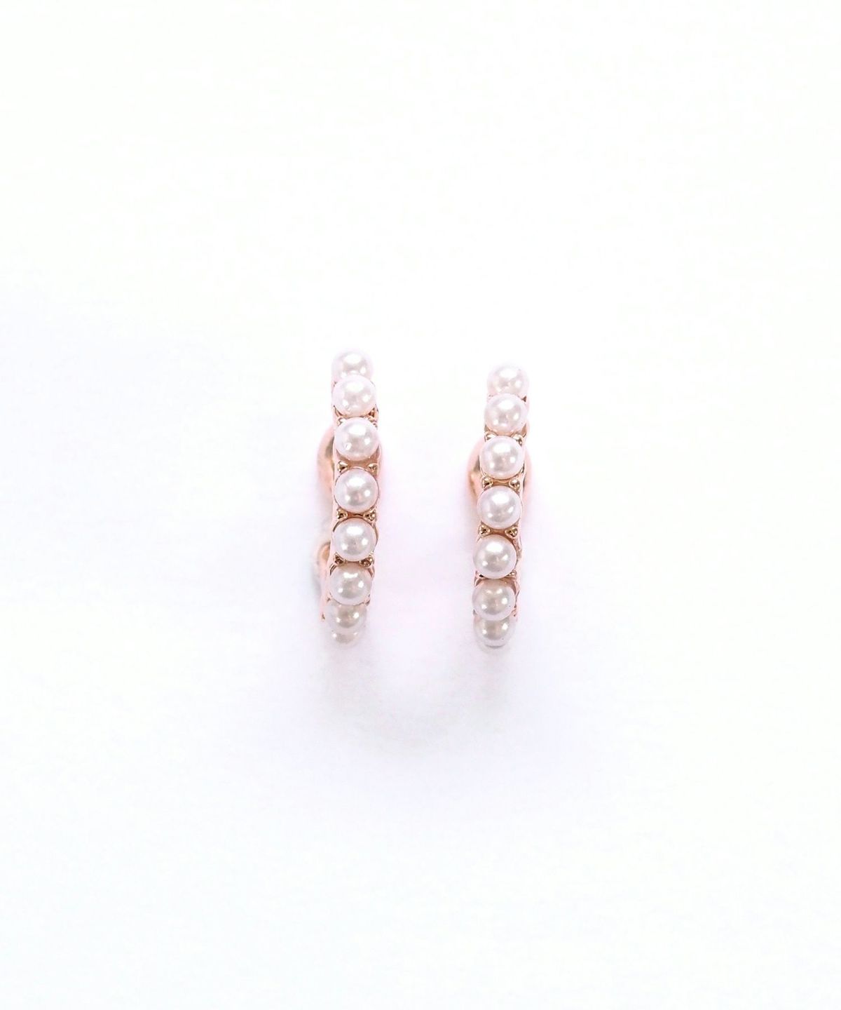 パヴェパールフープノンホールイヤリング