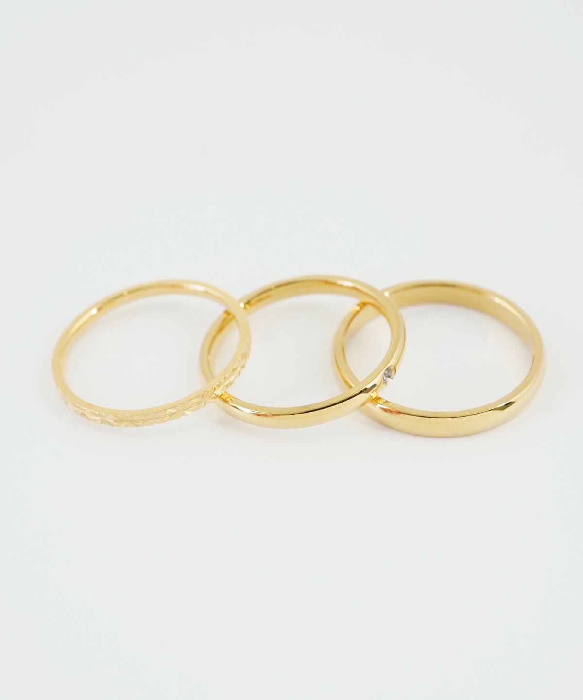 カットワークステンレスセットリング