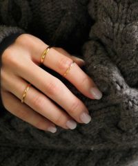 カットワークステンレスセットリング