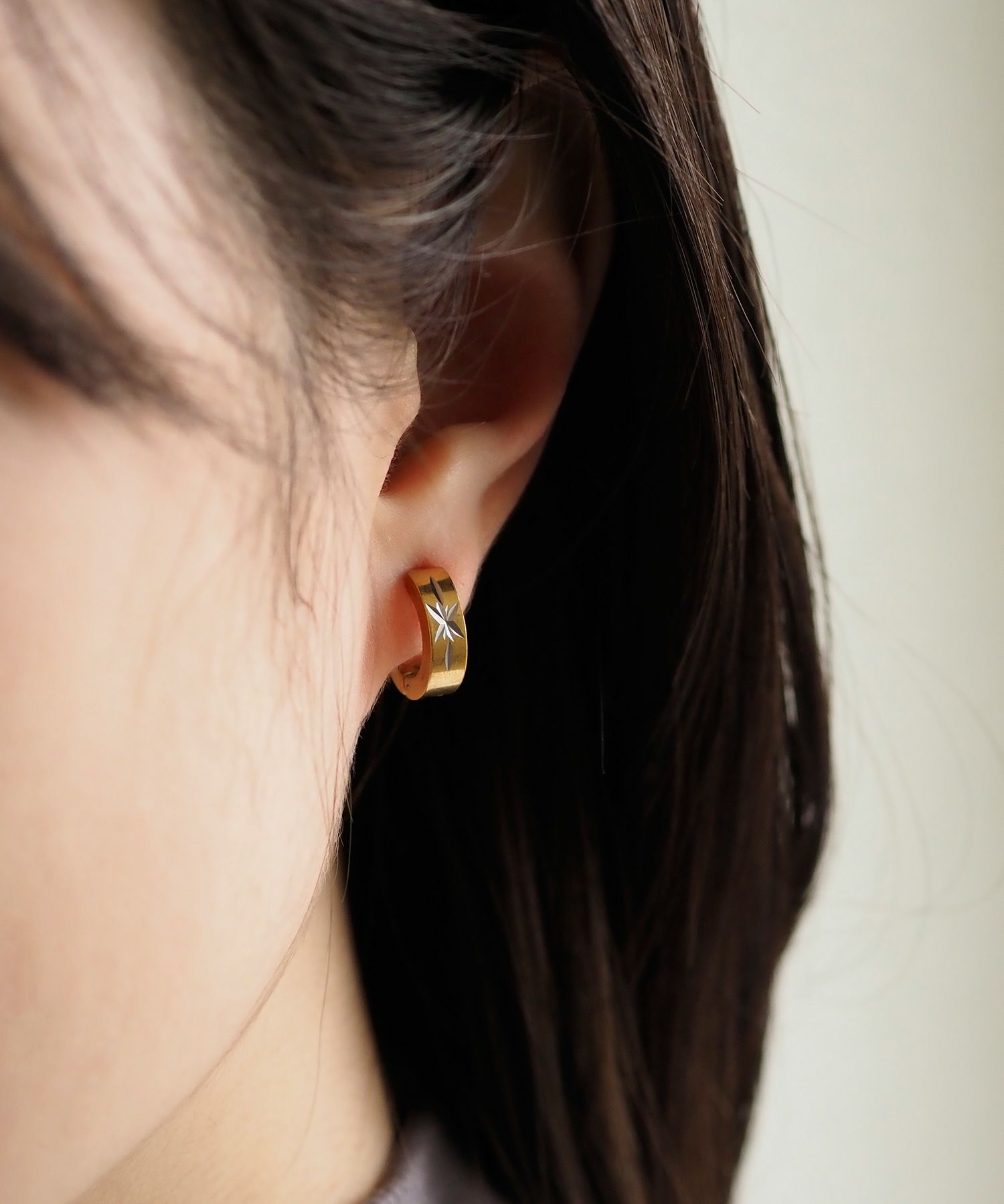 スターリーワンタッチステンレスイヤリング