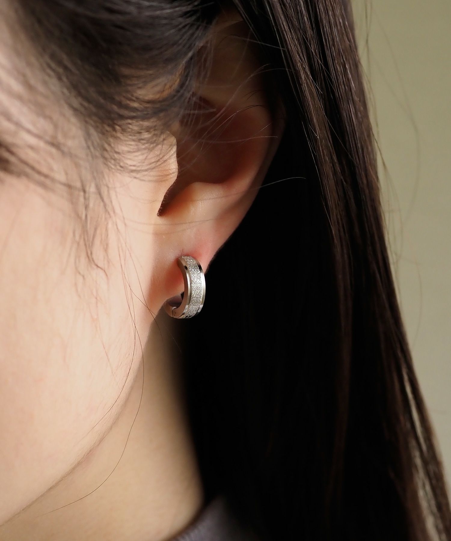 グリッターワンタッチステンレスイヤリング