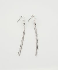 ノットチェーンチタンポストピアス