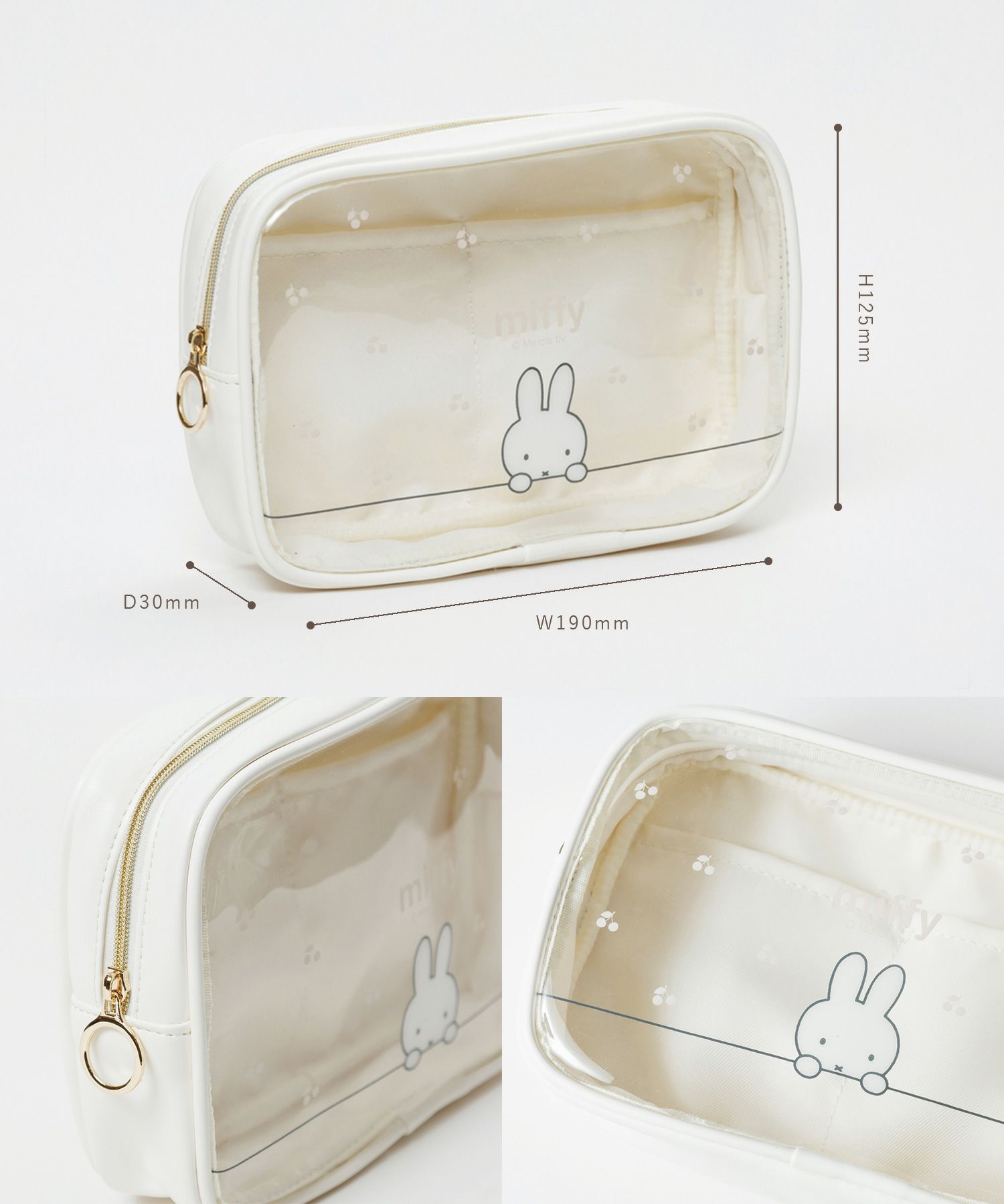 ミッフィー スクエアポーチ