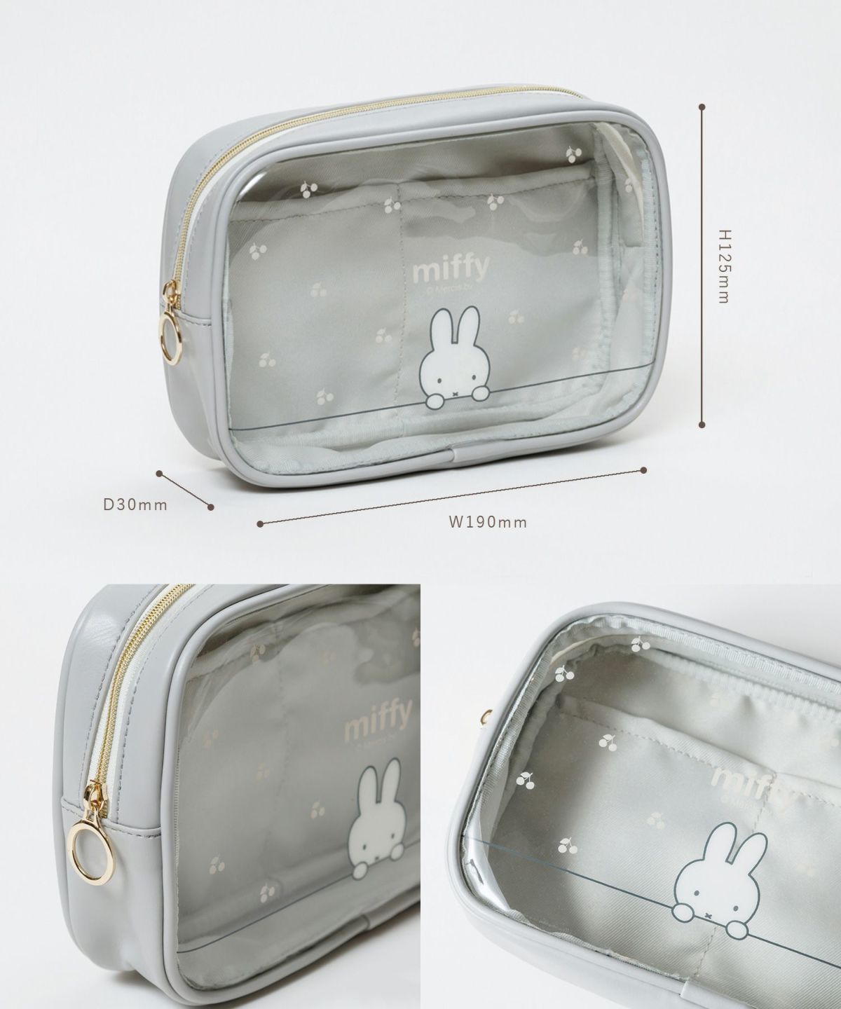 ミッフィー スクエアポーチ