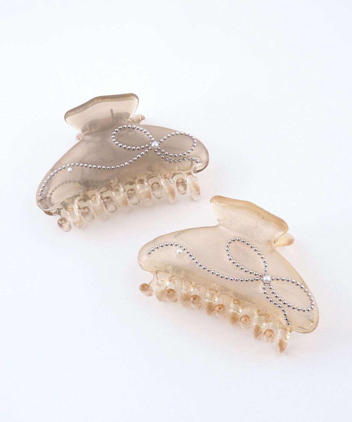 リボンパターンミニバンスクリップ