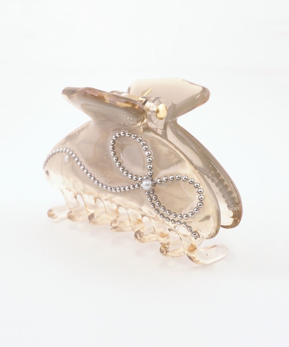 リボンパターンミニバンスクリップ