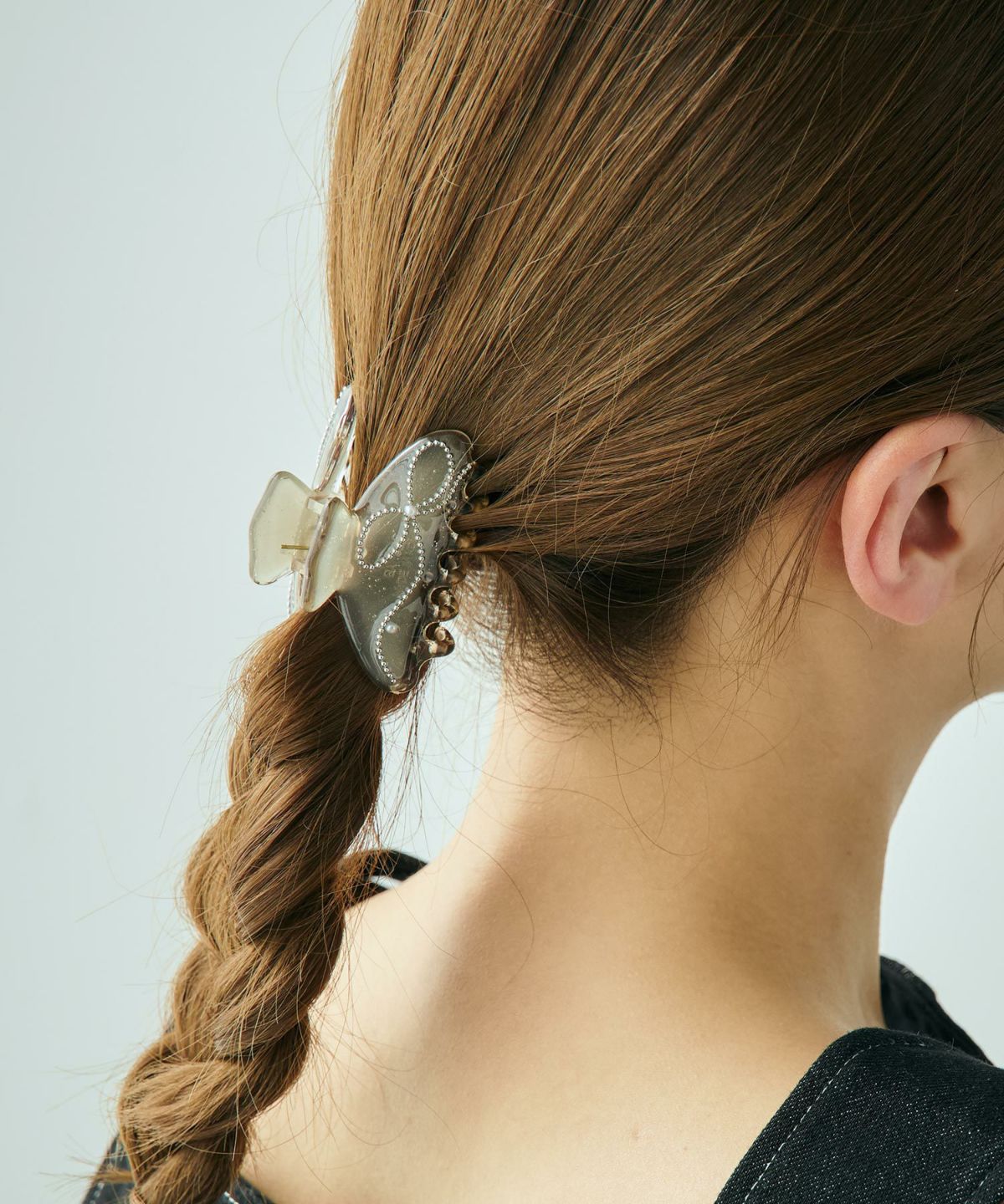 リボンパターンミニバンスクリップ