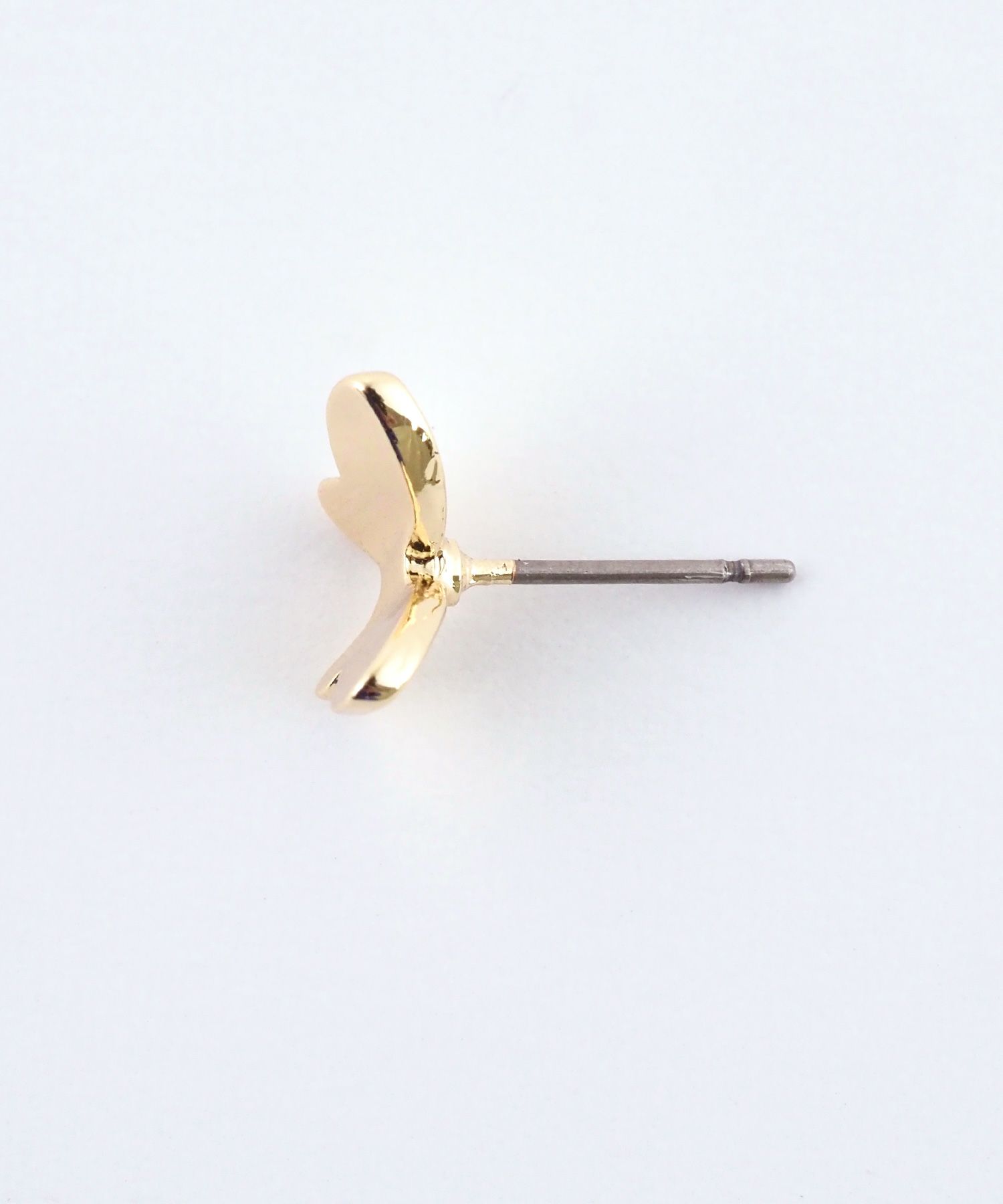 バタフライフラワー2wayチタンポストピアス