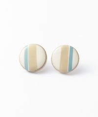 美濃焼陶器クラシックラインチタンポストピアス(19mm)【MIKELO】