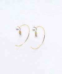 ラウンドパールフックサージカルステンレスピアス