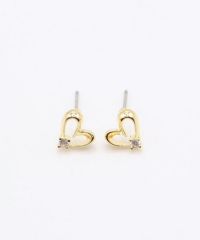 プチハートラインチタンポストピアス