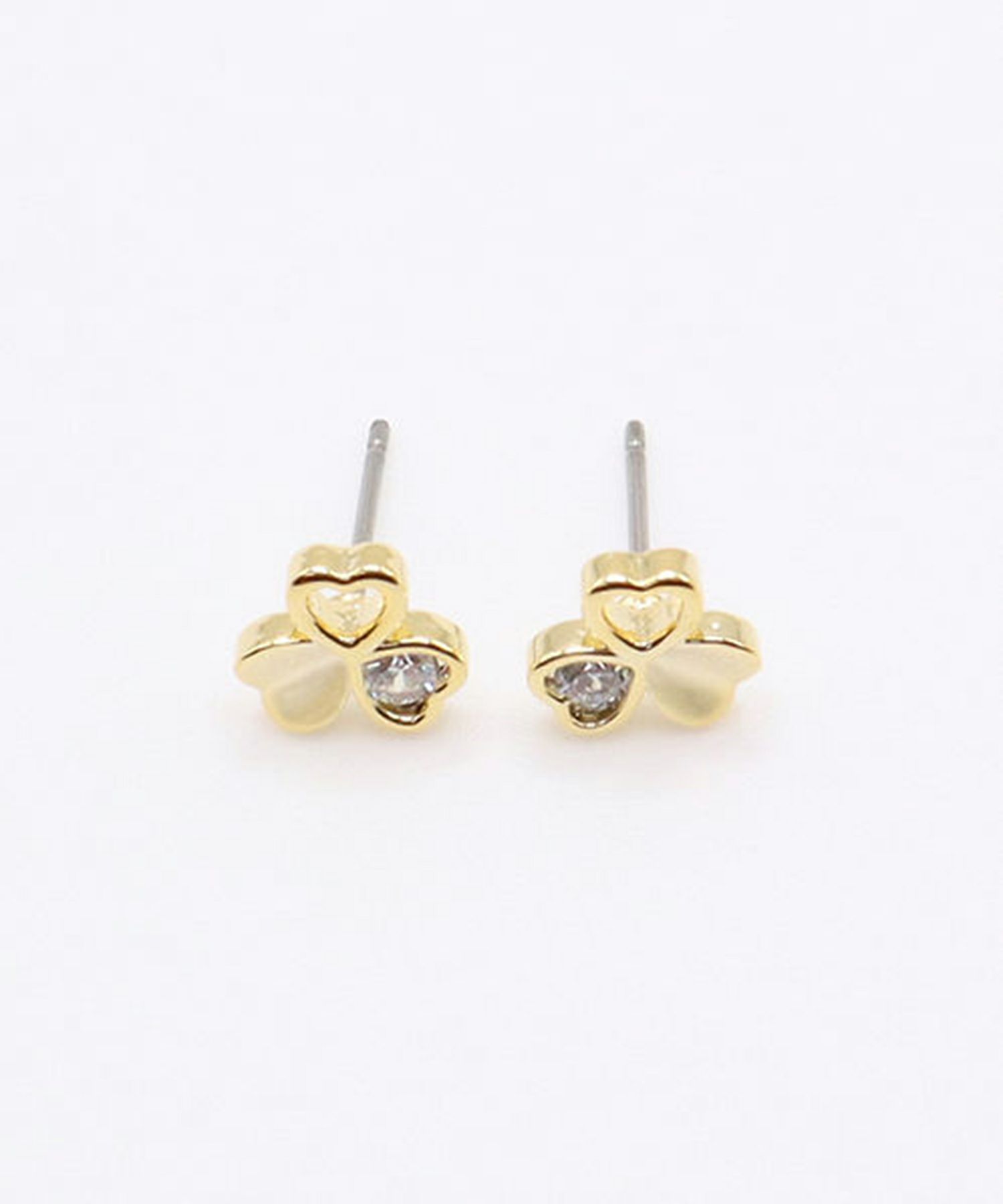 プチクローバーチタンポストピアス