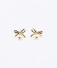 プチリボンチタンポストピアス