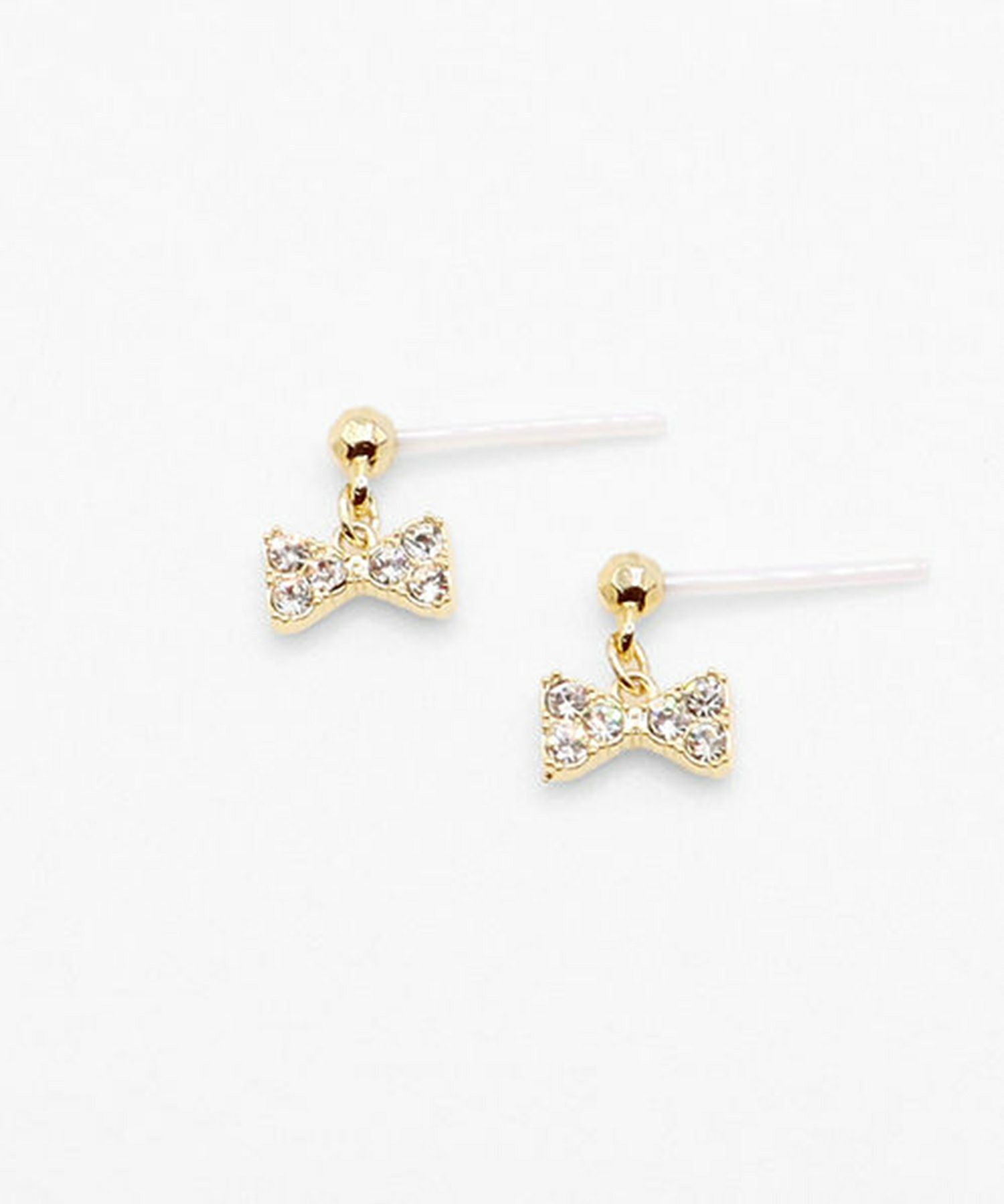 ミニボウタイセラミックポストピアス