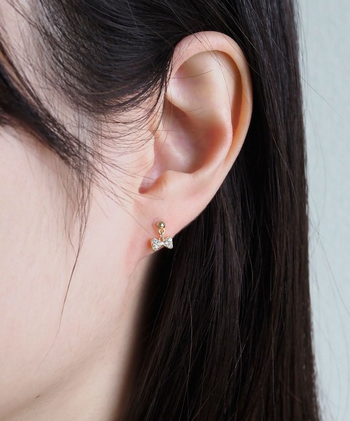 ミニボウタイセラミックポストピアス