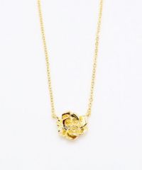 メタルフラワーネックレス1