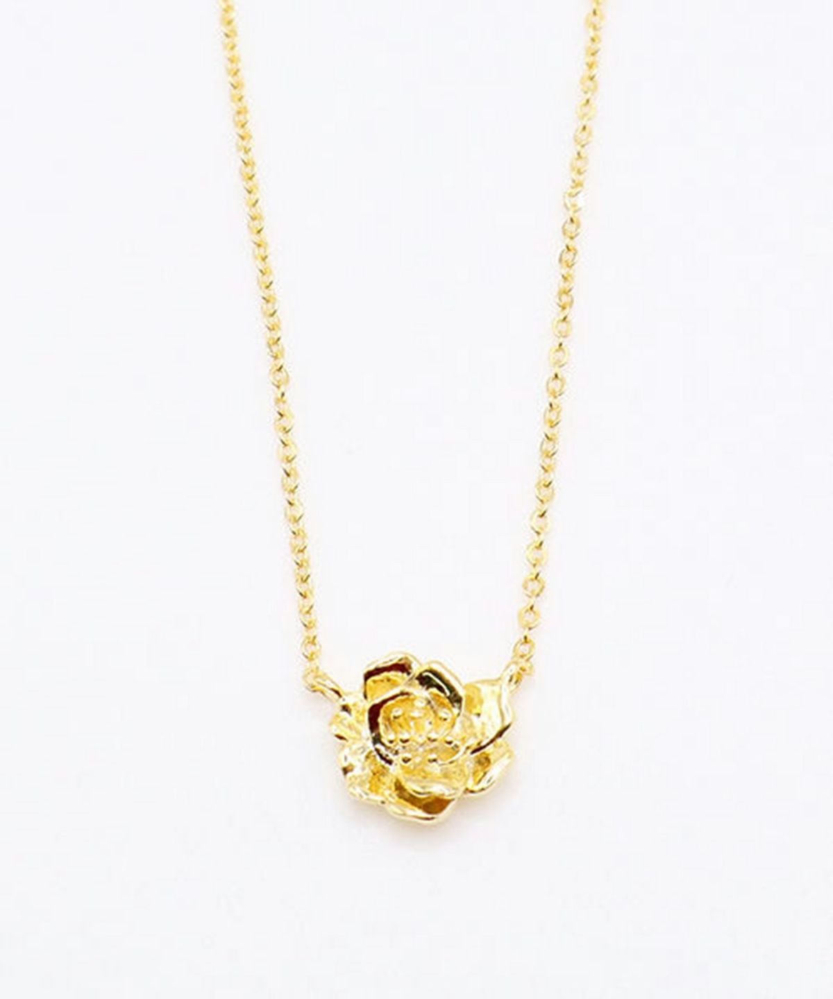 メタルフラワーネックレス1