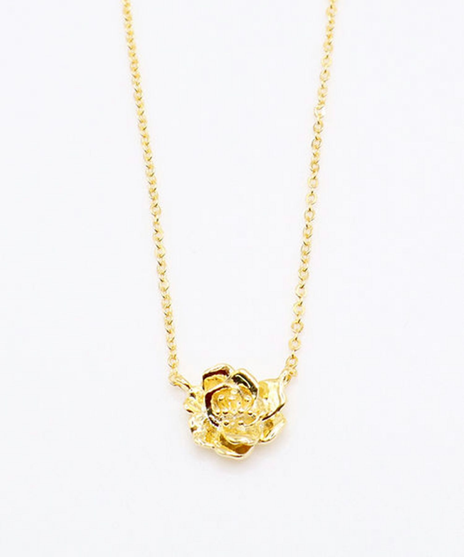 メタルフラワーネックレス1