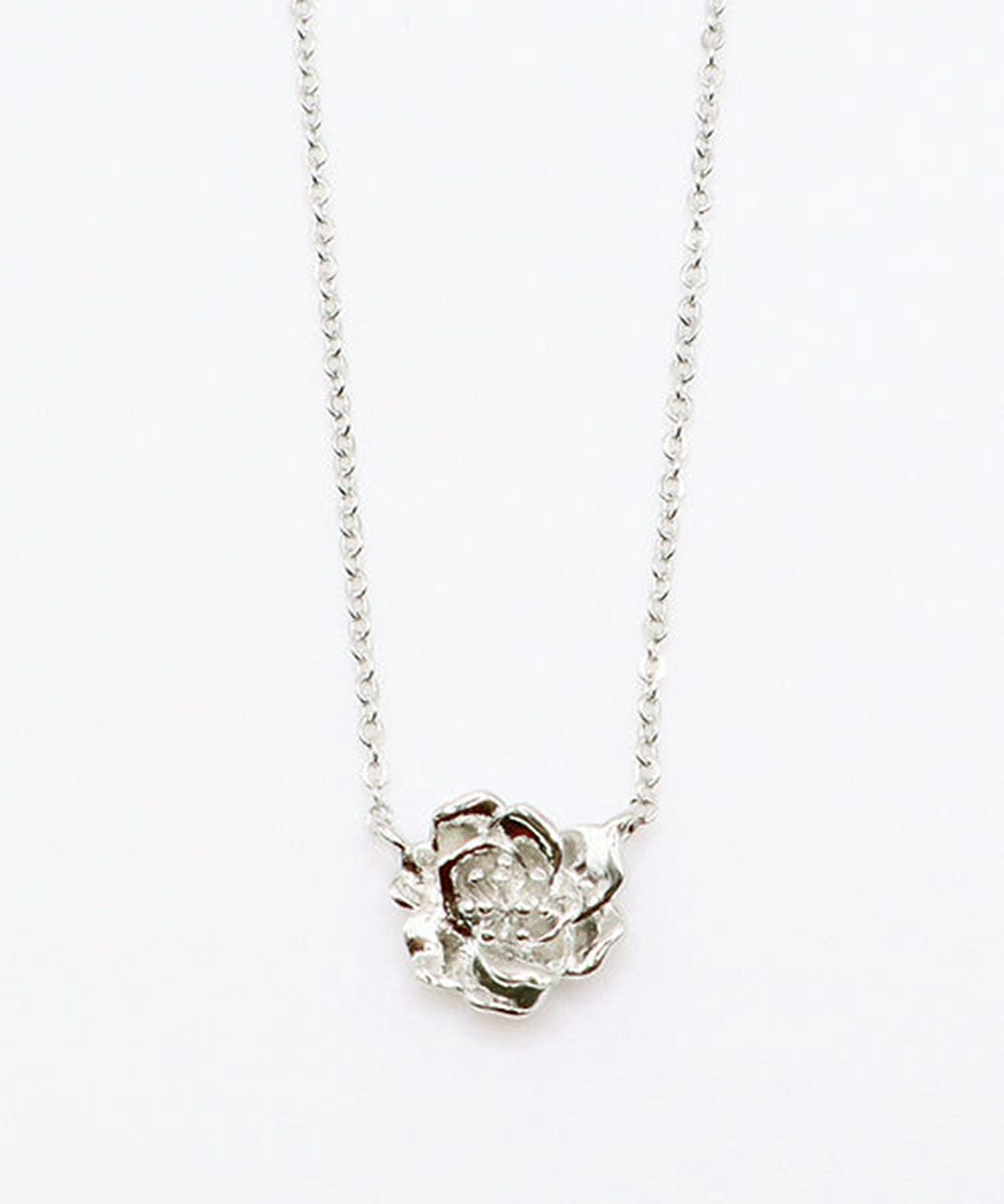 メタルフラワーネックレス1