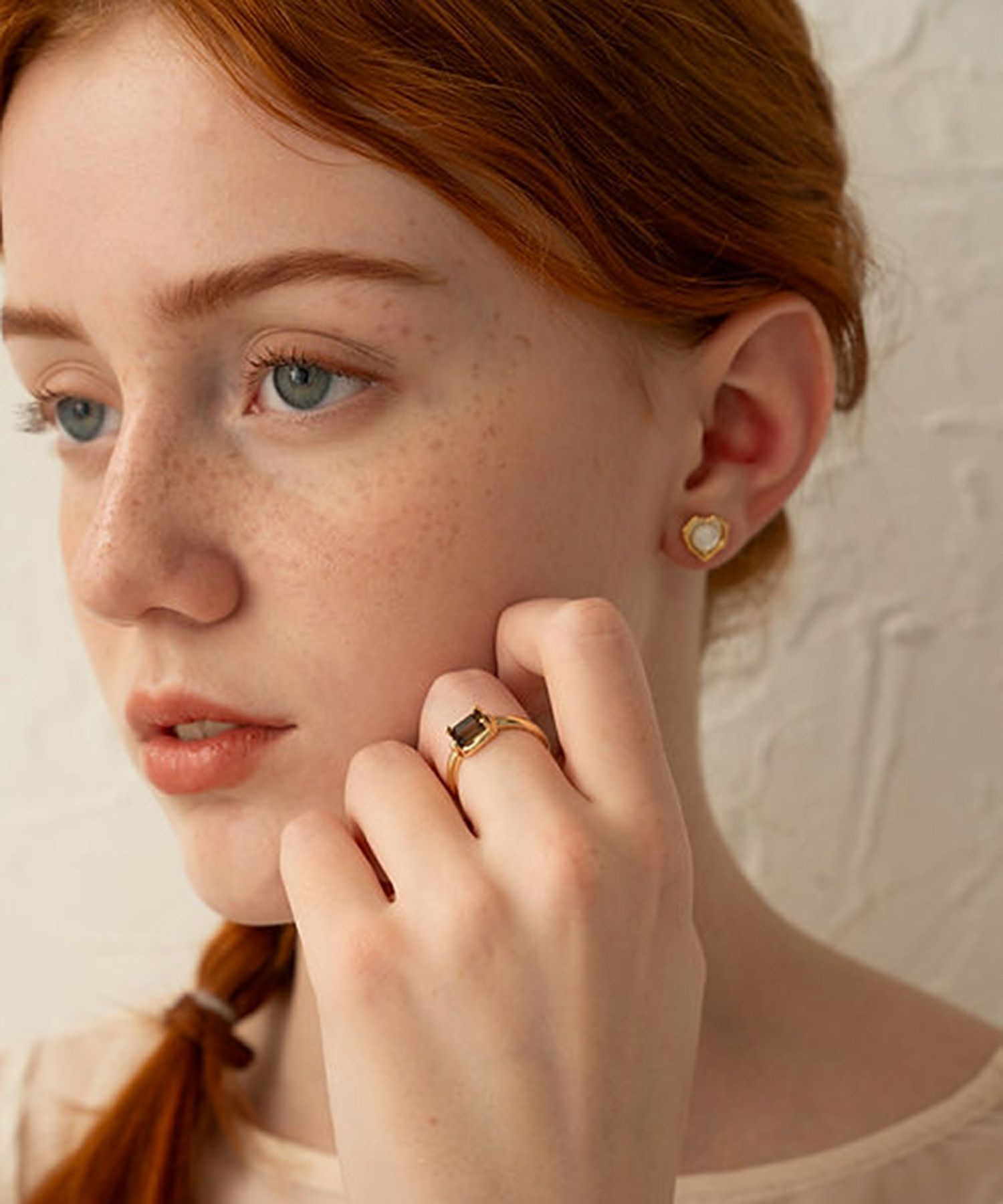 ナチュラルストーンスクエアリング