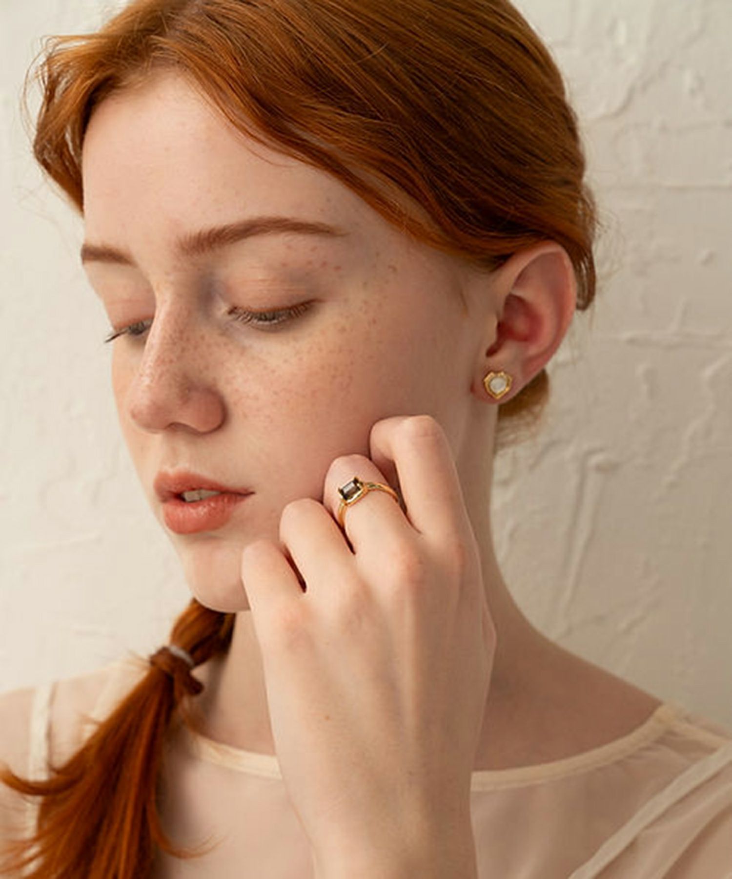 ナチュラルストーンスクエアリング