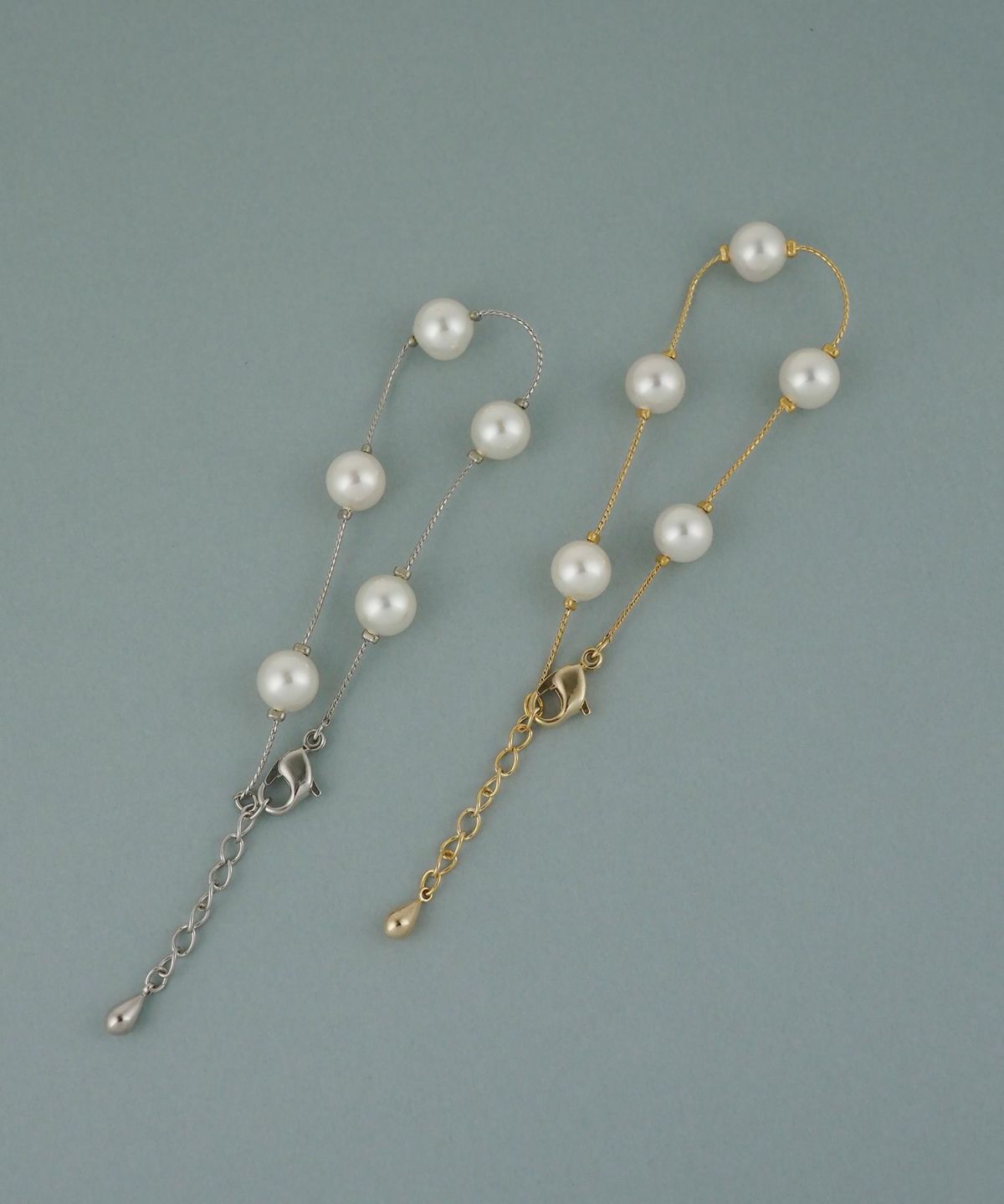 磨き貝パールステーションブレスレット【JUNO PREMIUM】