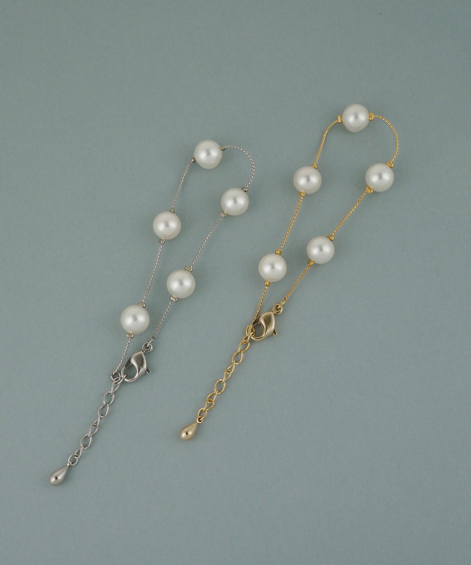 磨き貝パールステーションブレスレット【JUNO PREMIUM】